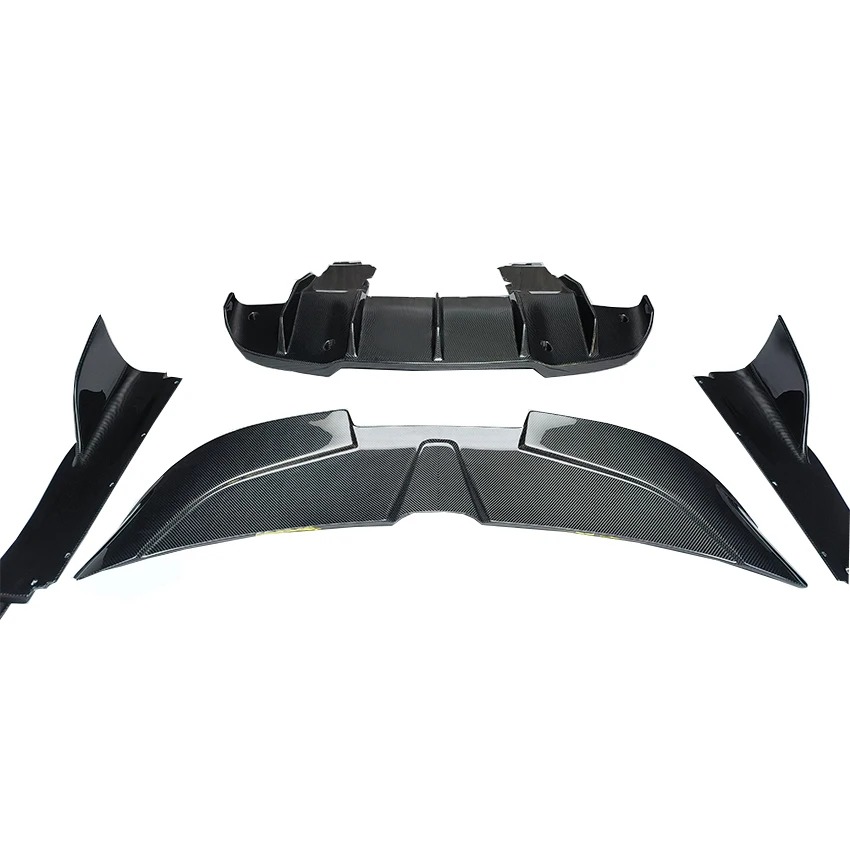 For  720s Body Kit 2017-2019 720S Car Accessories R Style Dry Carbon Fiber Rear Diffuser Lip